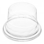 Fabri-Kal Indulge DLDE16/24TNH Clear Tall Dome PET Lid for 5 oz., 8 oz., and 12 oz. Sundae Cups - No Hole - 112/Pack Fabri-Kal Indulge DLDE16/24TNH Clear Tall Dome PET Lid for 5 oz., 8 oz., and 12 oz. Sundae Cups - No Hole - 112/Pack