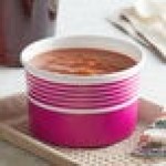 Choice 16 oz. Pink Paper Frozen Yogurt / Soup / Food Cup - 50/Pack