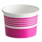 Choice 16 oz. Pink Paper Frozen Yogurt / Soup / Food Cup - 50/Pack