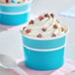 Choice 12 oz. Blue Paper Frozen Yogurt / Food Cup - 1,000/Case