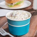 Choice 12 oz. Blue Paper Frozen Yogurt / Food Cup - 1,000/Case