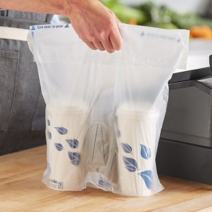 Fast Take Tamper-Evident Clear HDPE 2 Drink Beverage Carrier - 1,000/Case Fast Take Tamper-Evident Clear HDPE 2 Drink Beverage Carrier - 1,000/Case