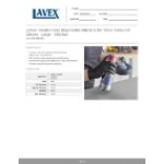 Lavex Powder-Free Disposable Nitrile 5 Mil Thick Textured Gloves - Large - 100/Box
