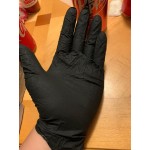 Lavex Powder-Free Disposable Nitrile 5 Mil Thick Textured Gloves - Large - 100/Box