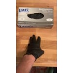 Lavex Powder-Free Disposable Nitrile 5 Mil Thick Textured Gloves - Large - 100/Box