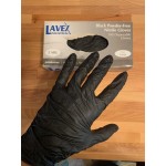 Lavex Powder-Free Disposable Nitrile 5 Mil Thick Textured Gloves - Large - 100/Box