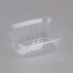 Dart C12DLR ClearPac Clear Snap-On Flat Lid for 8, 12, and 16 oz. Plastic Containers - 1,008/Case