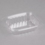 Dart C12DLR ClearPac Clear Snap-On Flat Lid for 8, 12, and 16 oz. Plastic Containers - 1,008/Case
