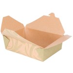 Fold-Pak 03BPSONOMM Bio-Plus-Earth Sonoma Microwavable Paper #3 Take-Out Containers 7 3/4