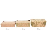 Fold-Pak 03BPSONOMM Bio-Plus-Earth Sonoma Microwavable Paper #3 Take-Out Containers 7 3/4
