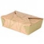Fold-Pak 03BPSONOMM Bio-Plus-Earth Sonoma Microwavable Paper #3 Take-Out Containers 7 3/4