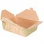 Fold-Pak 03BPSONOMM Bio-Plus-Earth Sonoma Microwavable Paper #3 Take-Out Containers 7 3/4