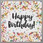 Creative Converting 324664 Happy Birthday Sprinkles 2-Ply Luncheon Napkins - 192/Case Creative Converting 324664 Happy Birthday Sprinkles 2-Ply Luncheon Napkins - 192/Case