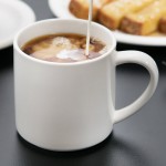 Libbey Slenda 12 oz. Royal Rideau White Stacking Porcelain Mug - Sample Libbey Slenda 12 oz. Royal Rideau White Stacking Porcelain Mug - Sample