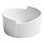 Ariane Miniature 0.83 oz. Ivory Round Porcelain Coupe Spoon Bowl with Handle - 18/Case Ariane Miniature 0.83 oz. Ivory Round Porcelain Coupe Spoon Bowl with Handle - 18/Case