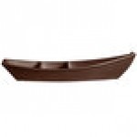 G.E.T. Enterprises BT320-MOD-MC Bugambilia 3.6 Qt. Smooth MOD Finish Mocha Resin-Coated Aluminum Deep Boat with Dividers