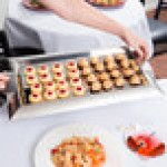 Vollrath 82095 Rectangular Stainless Steel Serving Tray with Handles - 21 Vollrath 82095 Rectangular Stainless Steel Serving Tray with Handles - 21