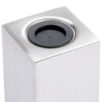 American Metalcraft SPDX33 2 oz. Stainless Steel Rectangular Salt and Pepper Shaker Set - 12/Case
