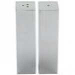 American Metalcraft SPDX33 2 oz. Stainless Steel Rectangular Salt and Pepper Shaker Set - 12/Case