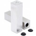 American Metalcraft SPDX33 2 oz. Stainless Steel Rectangular Salt and Pepper Shaker Set - 12/Case
