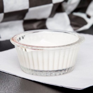 GET ER-001-CL 1 oz. Clear Fluted Plastic Ramekin - 12/Pack