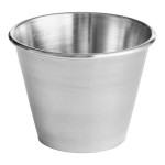 American Metalcraft 2.5 oz. Round Smooth Stainless Steel Sauce Cup - 12/Case American Metalcraft 2.5 oz. Round Smooth Stainless Steel Sauce Cup - 12/Case