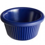 Acopa 2 oz. White Fluted Melamine Ramekin - 12/Case