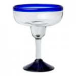 10 Strawberry Street Cobalt Rim 80 oz. Glass Pitcher 10 Strawberry Street Cobalt Rim 80 oz. Glass Pitcher