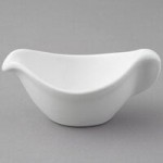 Tuxton BWN-1202 15 oz. White Round China Shirred Egg Dish - 12/Case
