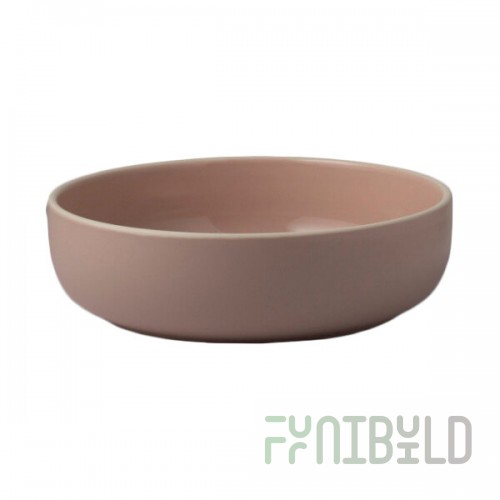 Homer Laughlin Ivory Woodland from Steelite International 1.5 Qt. Round Petal Pink China Bowl - 12/Case