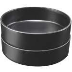 Cal-Mil Hudson 72 oz. Black Raised Rim Melamine Bowl - 6/Case