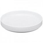 Cal-Mil Hudson 72 oz. Black Raised Rim Melamine Bowl - 6/Case