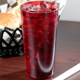 Cambro 2000P2156 Colorware 22 oz. Ruby Red Customizable SAN Plastic Tumbler - 24/Case Cambro 2000P2156 Colorware 22 oz. Ruby Red Customizable SAN Plastic Tumbler - 24/Case