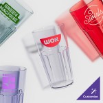 GET 9922-1-CL Bahama 22 oz. Clear Customizable SAN Plastic Tumbler - 72/Case