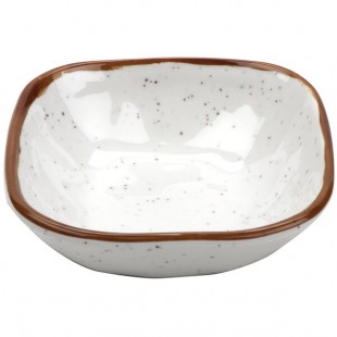 GET SB-5-RM Rustic Mill 5 oz. Glazed Irregular Square Melamine Bowl - 48/Case GET SB-5-RM Rustic Mill 5 oz. Glazed Irregular Square Melamine Bowl - 48/Case