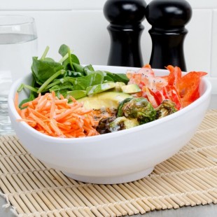 Elite Global Solutions JW1409 Zen 40 oz. White Oval Bowl - 6/Case