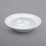 GET B-32-MN-W Minski 32 oz. White Melamine Textured Rim Bowl - 12/Case