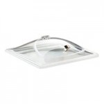 Cal-Mil SR1600-13 Black Two Tier Metal Wire Stand with Square Melamine Platters - 16