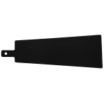 Cal-Mil 1535-24-13 Black Trapezoid Flat Bread Serving / Display Board with Handle - 23 3/4 Cal-Mil 1535-24-13 Black Trapezoid Flat Bread Serving / Display Board with Handle - 23 3/4