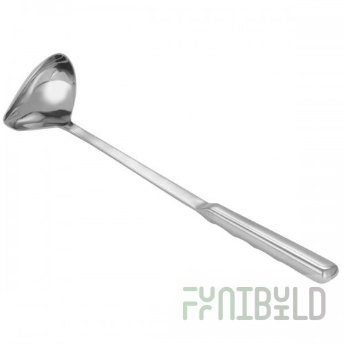 Vollrath 46905 1 oz. One-Piece Stainless Steel Hollow Handle Ladle with Spout