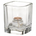 Hollowick 6505AG Tetra Antique Gold Glass Square Votive Hollowick 6505AG Tetra Antique Gold Glass Square Votive