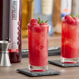 SHOTT Raspberry Real Fruit Concentrated Flavoring Syrup 1 Liter - 6/Case SHOTT Raspberry Real Fruit Concentrated Flavoring Syrup 1 Liter - 6/Case