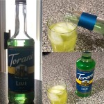 Torani Sugar-Free Lime Flavoring / Fruit Syrup 750 mL Glass Bottle Torani Sugar-Free Lime Flavoring / Fruit Syrup 750 mL Glass Bottle