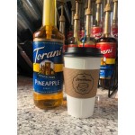 Torani Sugar-Free Pineapple Flavoring Syrup 750 mL Glass Bottle