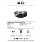 Smart Buffet Ware T-Collection by Front of the House 6.5 Qt. Matte Black Stainless Steel Round Induction Chafer with Food Pan BCH016BKS18