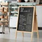 Choice A-Frame Marker Board Sidewalk Sign - Natural Oak Wood - 25