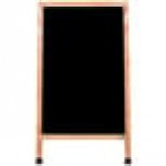 Choice A-Frame Marker Board Sidewalk Sign - Natural Oak Wood - 25