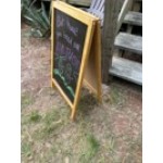 Choice A-Frame Marker Board Sidewalk Sign - Natural Oak Wood - 25