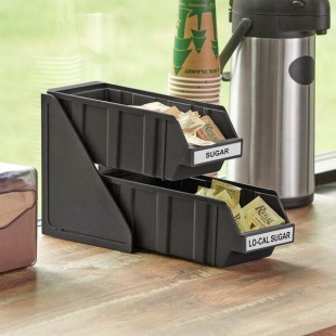 Choice Black 2-Tier Self-Serve Organizer Set with 2 Bins and 2 Label Sheets Choice Black 2-Tier Self-Serve Organizer Set with 2 Bins and 2 Label Sheets