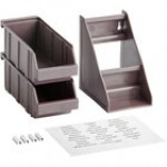 Choice Black 2-Tier Self-Serve Organizer Set with 2 Bins and 2 Label Sheets Choice Black 2-Tier Self-Serve Organizer Set with 2 Bins and 2 Label Sheets